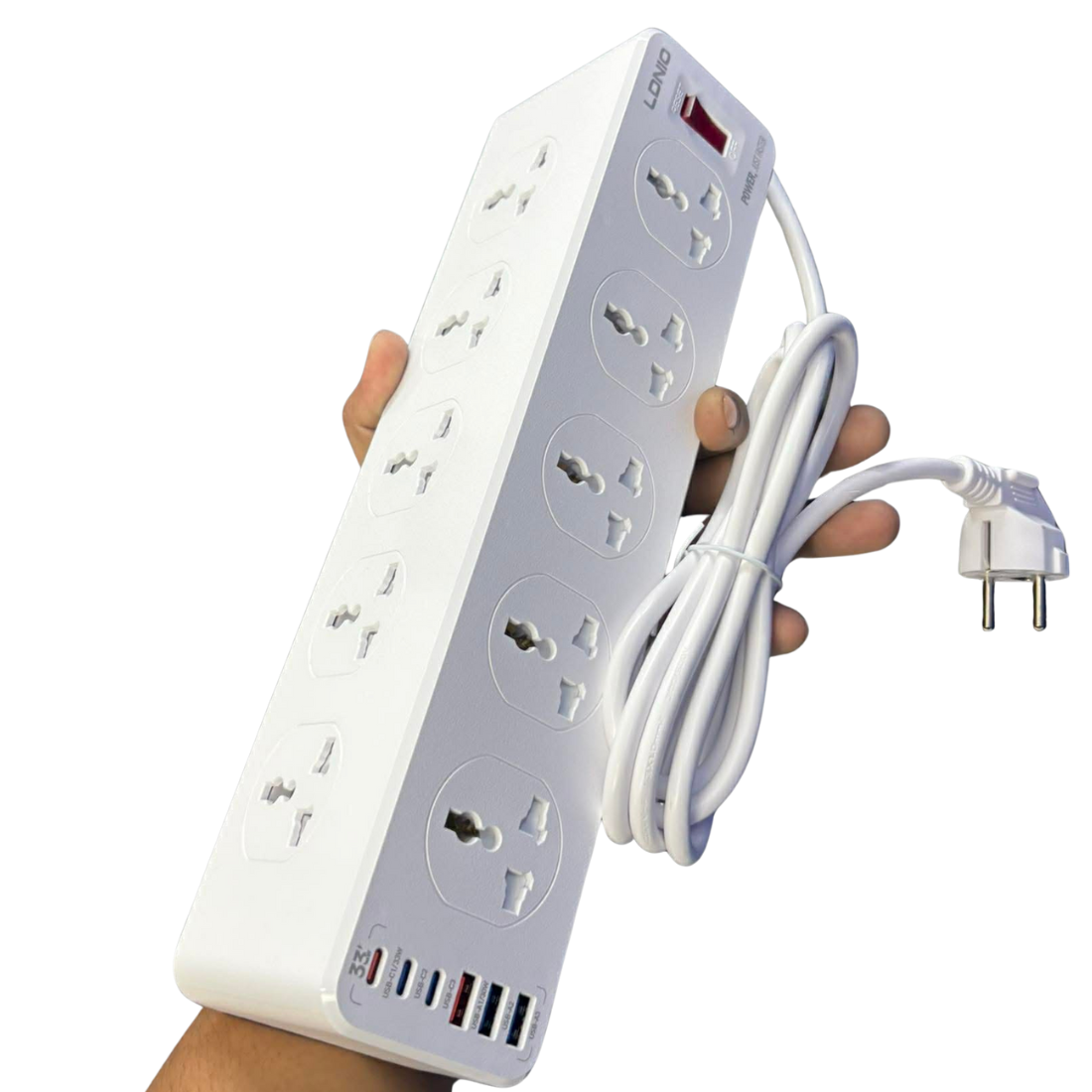 LDNIO SC10610 30W 10-Port USB Charger Power Strip