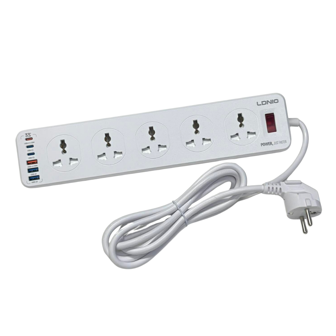 LDNIO SC10610 30W 10-Port USB Charger Power Strip