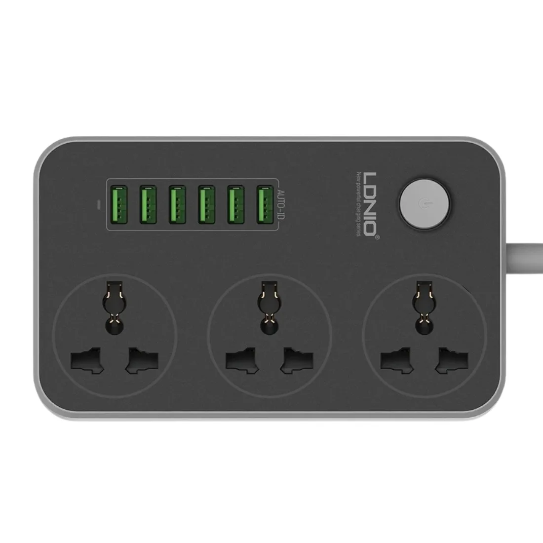 Ldnio SC3604 Power Strip with 3 AC Sockets and 6 USB Ports – Black thumb 4