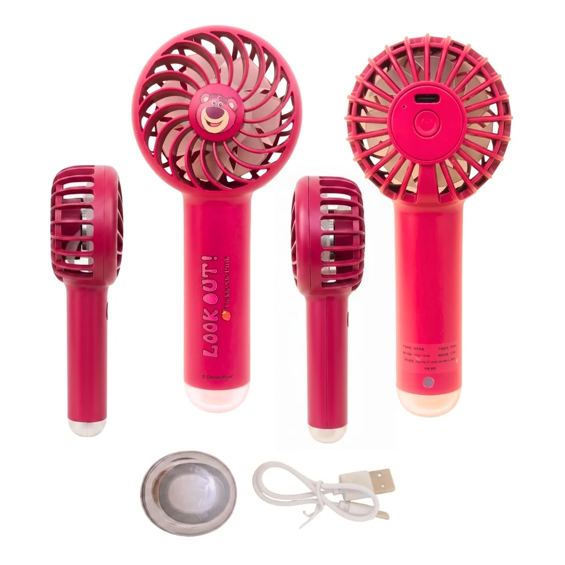Mickey Cute Portable Fan with LED Light thumb 2