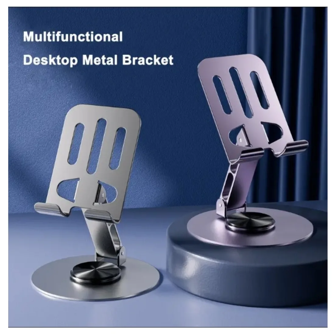 Multifunctional Foldable Metal Mobile Phone Holder Adjustable Phone Stand thumb 3