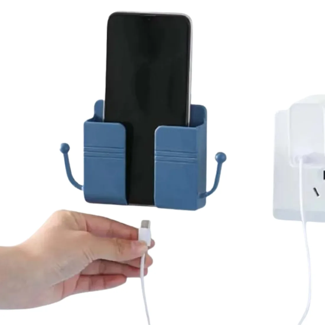 Mobile Phone Plug Wall Holder Charging Multifunction Holder Stand - 1Pcs thumb 3