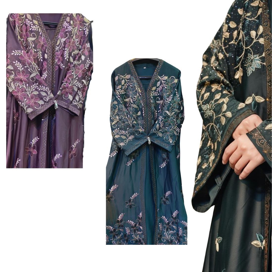 Full embroidery jafran fabric burka