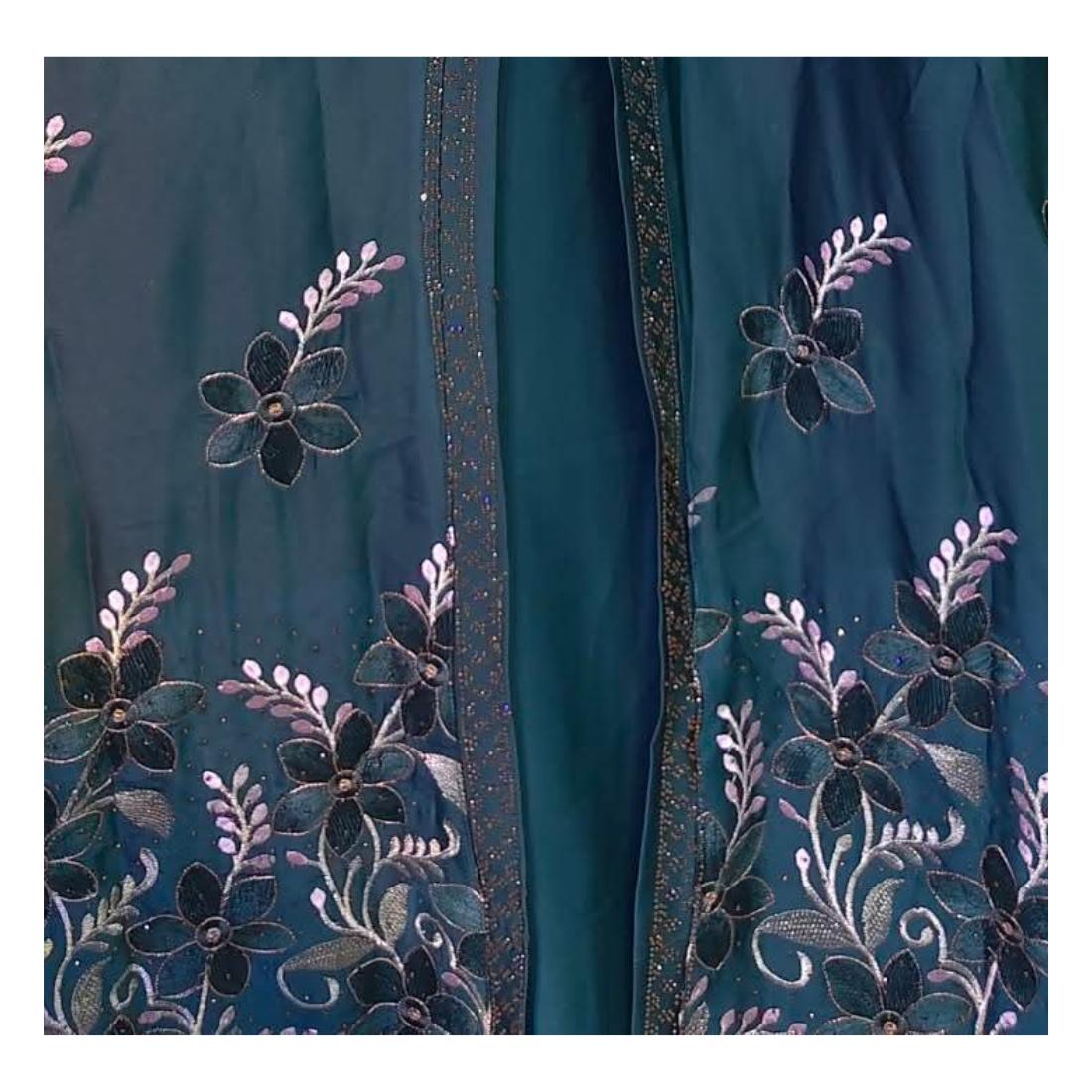 Full embroidery jafran fabric burka